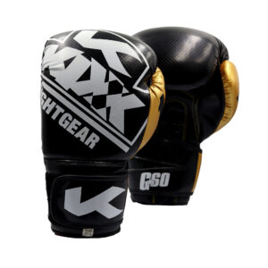 KIXX BOXING GLOVES BLACK & GOLD-18OZ